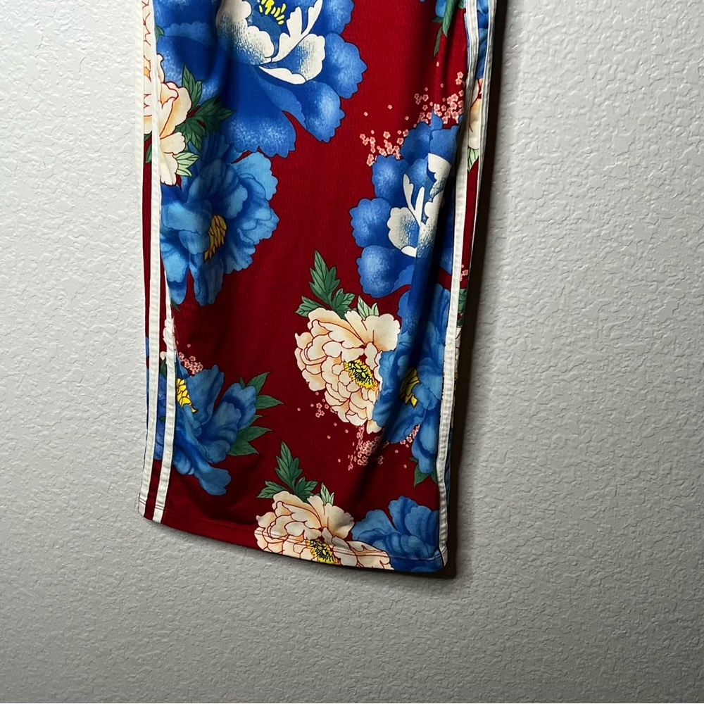 Adidas Originals x FARM Rio Chita Tank Dress Bodycon‎ S Stripes Floral Red Small - Picture 9 of 16